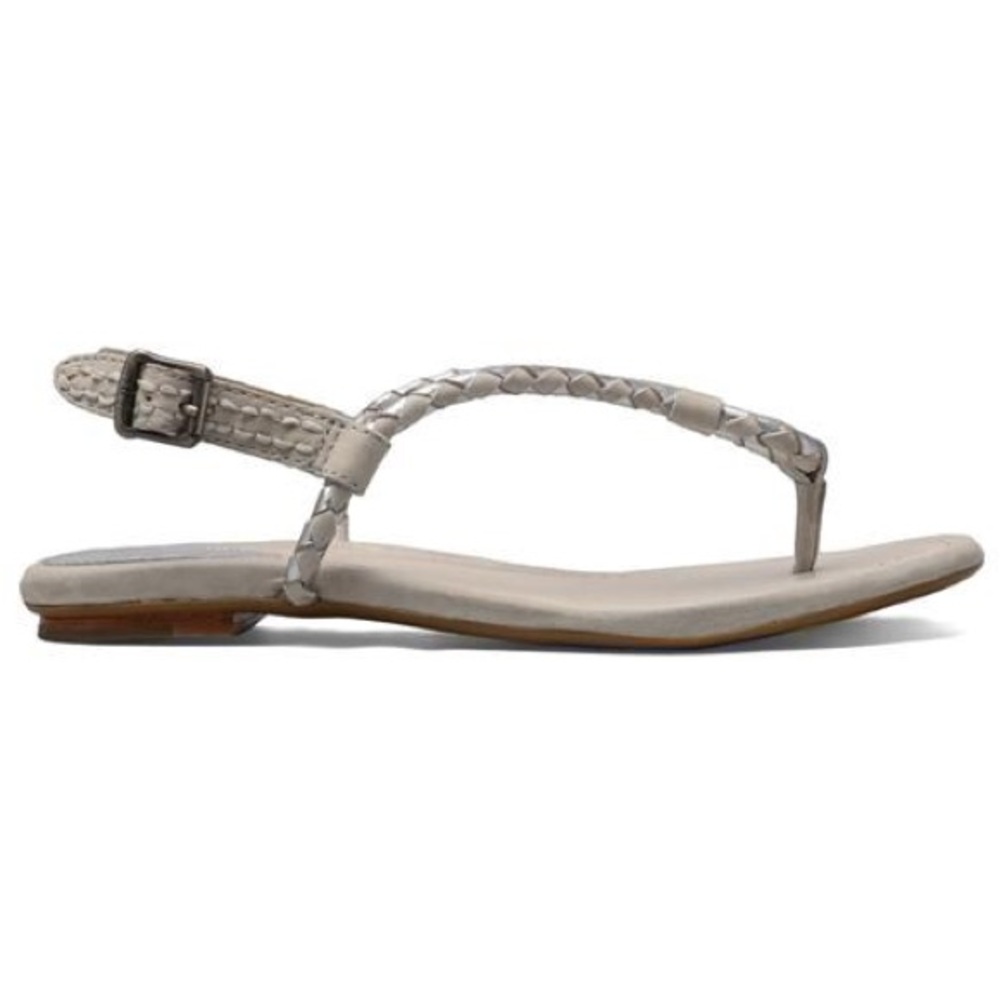 Frye Women's Madison Braided Strap Sandals - silver/gray